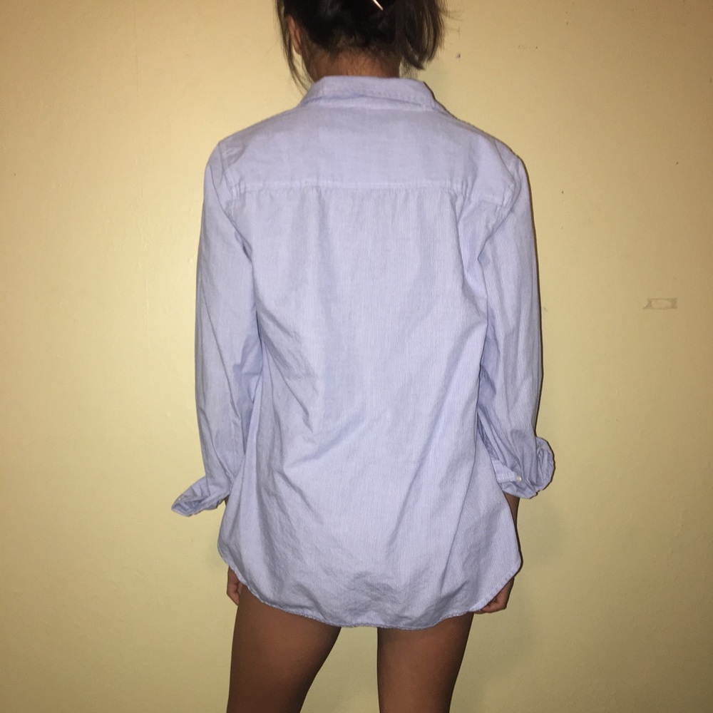 Blue Striped Button Down - Picture 3 of 4
